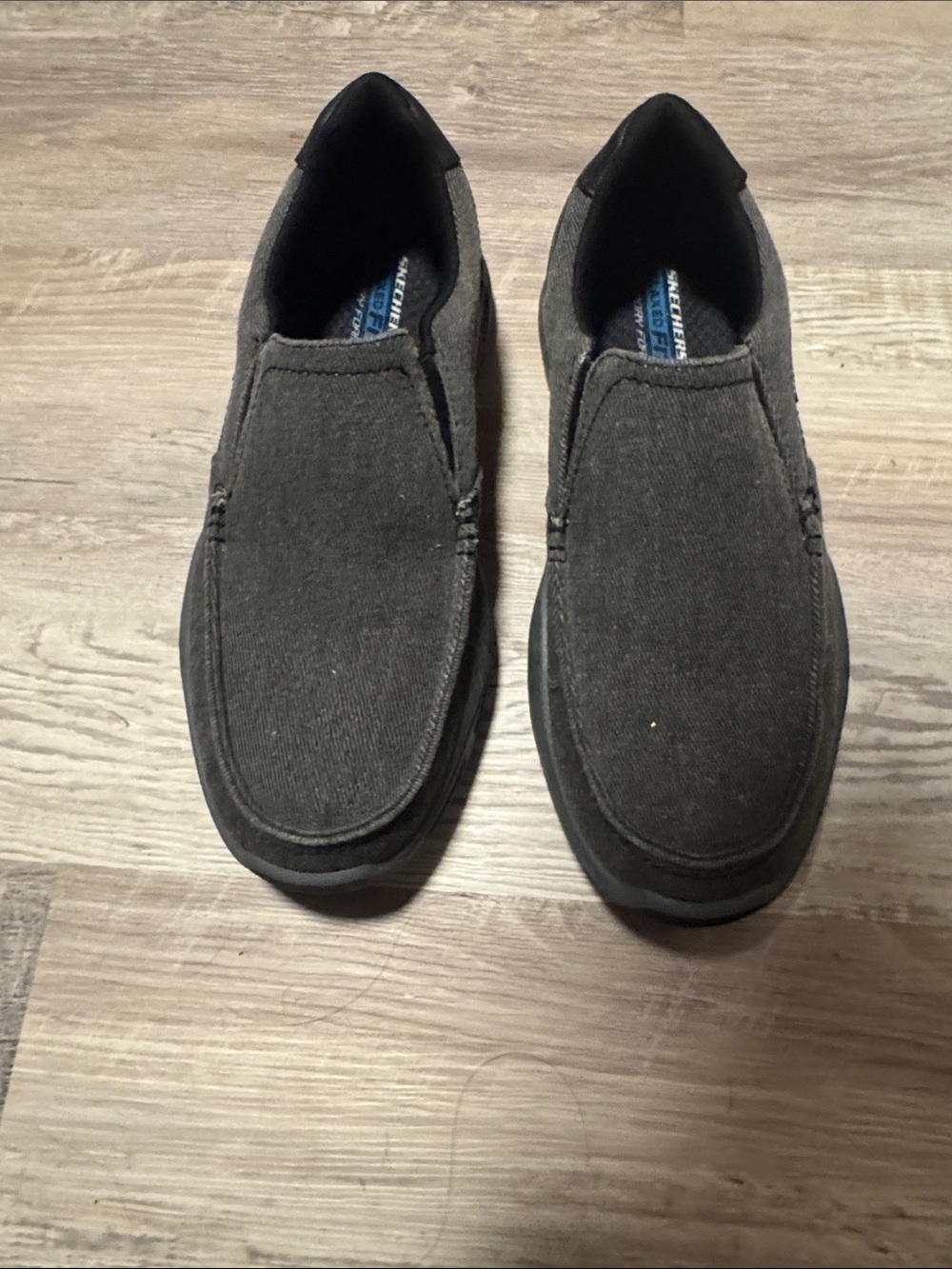 Skechers Men’s Dark Gray Slip-On Casual Loafers